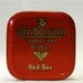 Vintage Caribonum Typewriter Ribbon Tin -Vivid Red