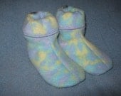 Baby Booties SLIPPERS size 2/3, Warm Soft Cozy and Practical with Non Slip Sole