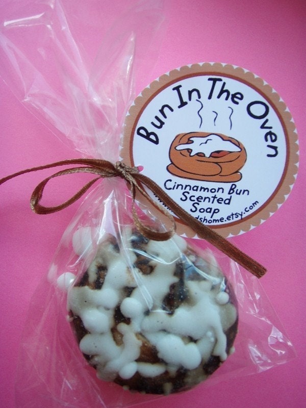 Bun In The Oven Baby Shower Favors Soap - Cinnamon Bun Soap - Set of 12 - VEGAN - Scented Il_170x135