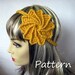CROCHET PATTERN PDF - Instant Digital Download - Summer Spiral Flower Headband - Women - Teen