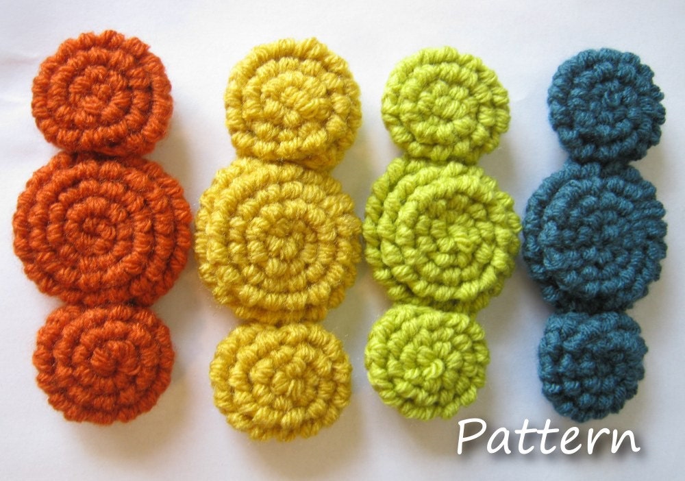 CROCHET PATTERN PDF -Instant Digital Download - Crocheted crochet rosette flowers - CaN sell items made from this pattern