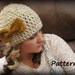 CROCHET PATTERN PDF -Instant Digital Download - Crocheted Bow Beanie - CaN sell items made from this pattern