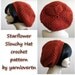 CROCHET PATTERN PDF - Instant Digital Download - Crocheted Starflower Slouch Hat - CaN sell items made from this pattern