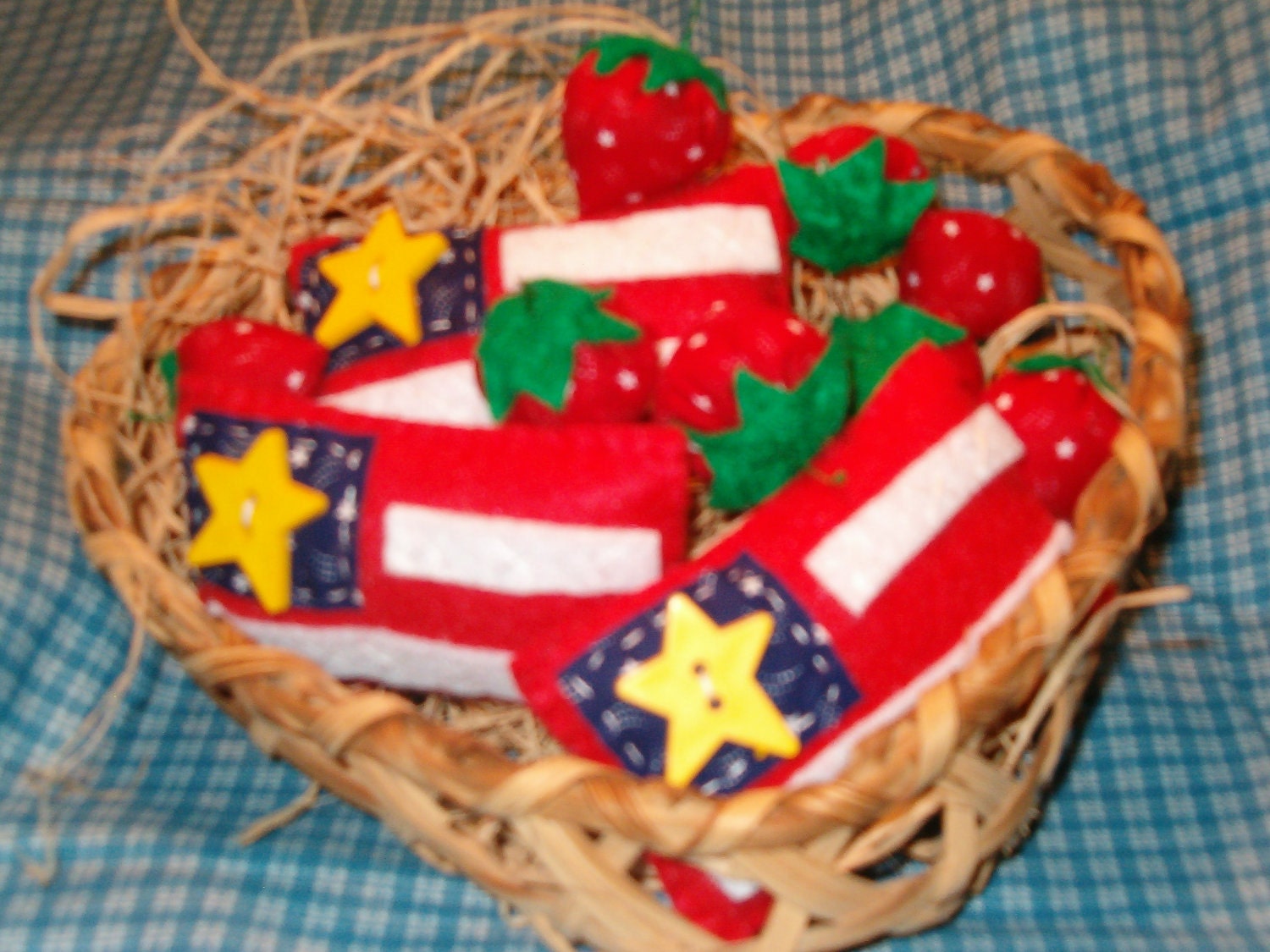 Prim Flag ornies, bowl fillers