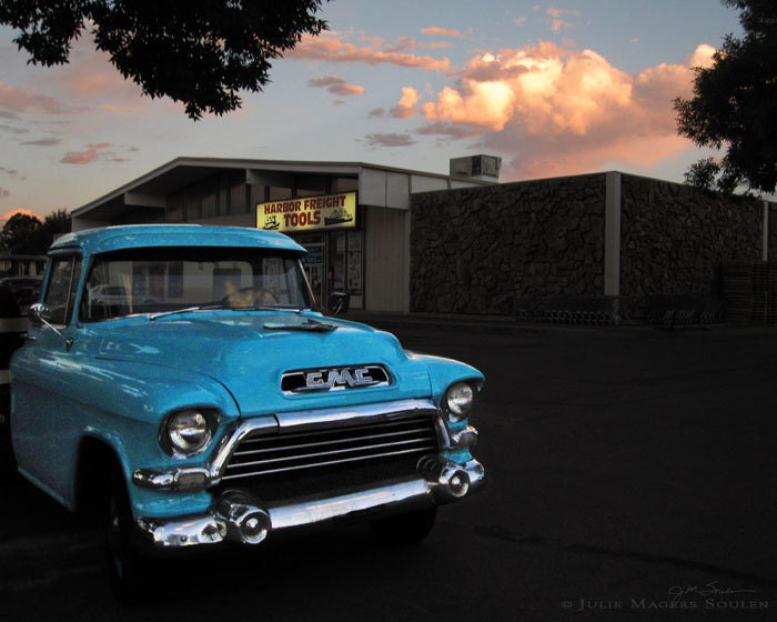 Old Truck Photo -1957 -Industrial -Pickup Truck -Automotive Art -Gifts for Men -Masculine Decor -8x10 Colorado Fine Art Photograph