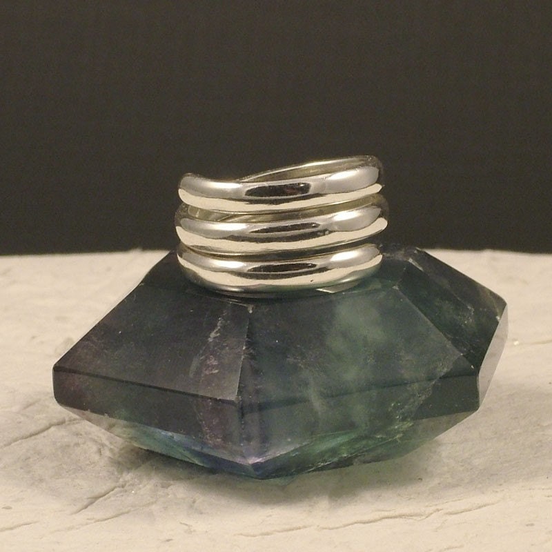 Heavy Silver Ring - Solid Argentium Sterling Band - Mens or Ladies - Substantial and Comfortable