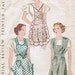 1930s Pictorial Review 8514 Vintage Sewing Pattern Women's Aprons Size 36 - 38