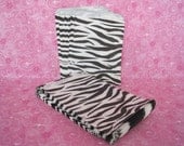 Zebra Animal Print Gift Paper Bags 5 x 7 Set of 100