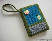 Crochet Pattern - Moss Green Kindle Cover / Sleeve / Purse