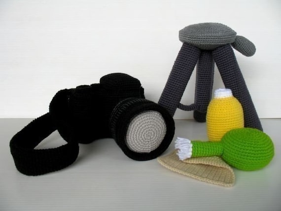 Crochet Pattern - CAMERA- Toys - PDF