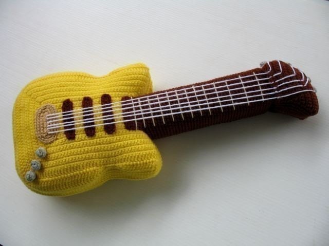 Crochet Pattern - ELECTRIC GUITAR- Toys - PDF