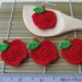 Crochet Applique - APPLE - Fruit