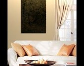 Black and Gold Abstract Painting Textured Palette Knife Art Modern Contemporary Dramatic Urban Home Decor Wall Decoration 24x36 custom