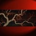 Plum Blossom Painting Original Art zen Asian style Black and Gold Midnight Calming Moon 48x20 Custom