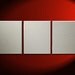 White Triptych Painting Textured Wall Art Original Abstract over three Canvases 48x20 Ships Quickly
