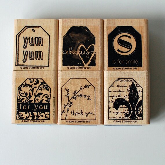 Stampin' Up Too Terrific Tags Stamp Set by simplysaidcards on Etsy