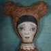 SALE No.6 Brown Bear Cloth Art Doll by Evelyn's Wonderland