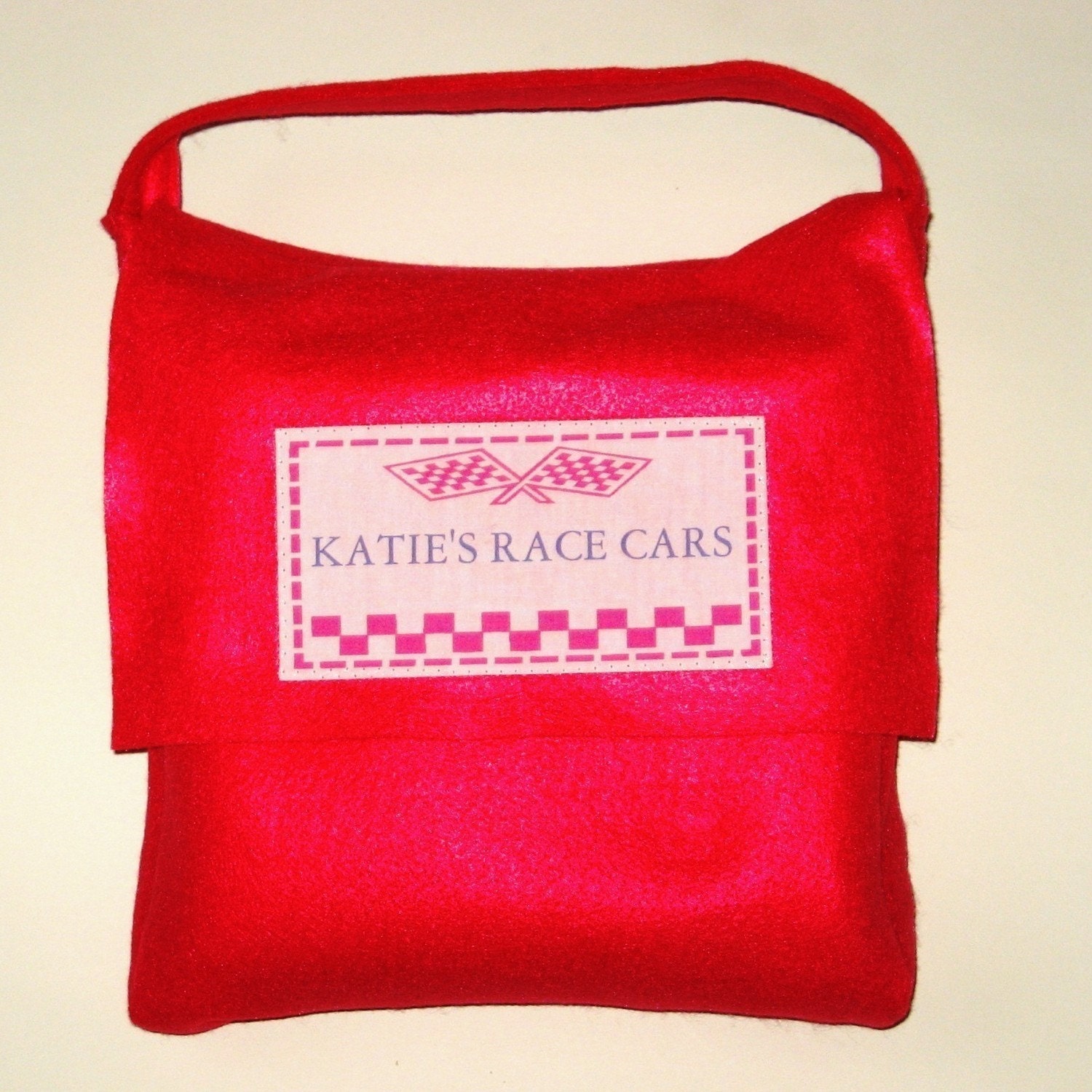 Little Miss Race Car Driver Roadway Play Mat with Personalized Carry Bag