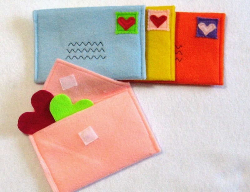 Envelopes for Pretend Play, Choose Your Colors, Custom Order