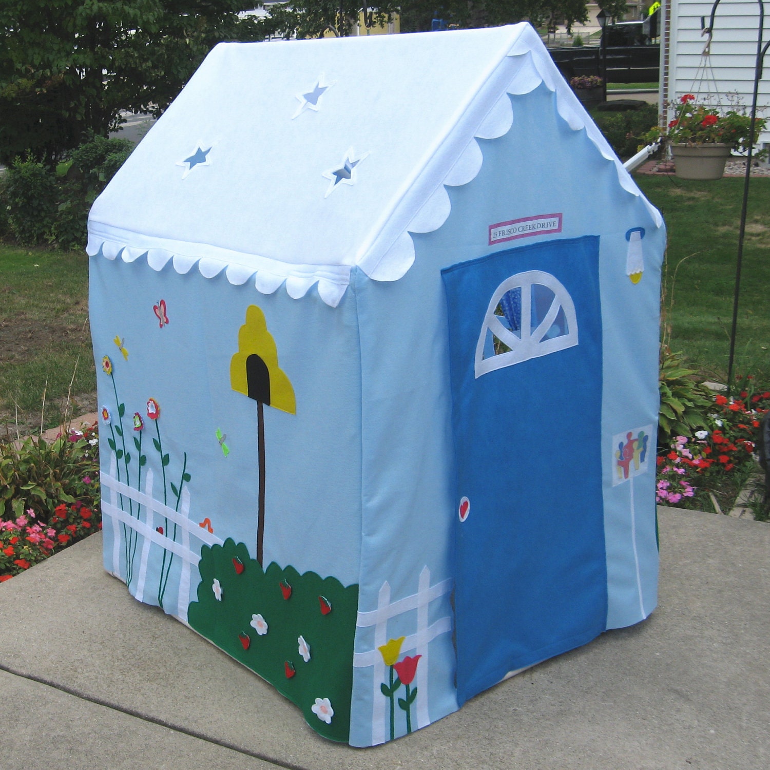 Large Fabric Playhouse, Custom Order, Fits PVC Frame You Easily Build, Personalized