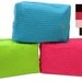 Lime Green   Make up Bag Cotton Large Waffle Weave Spa Cosmetic Bags Wedding Gift Personalized Bridesmaid