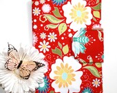 Kindle3, Kindle Keyboard, Kindle Fire Cover Ereader Case in Apple of My Eye Floral by Riley Blake, Ready to Ship