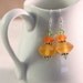 Lemon Yellow Neon Earrings Orange Citrus Blast Sterling Silver Jewelry