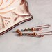 Fall Fashion Necklace Pearl Boho Topaz Copper Olive Blue Multi Strand Autumn Colors