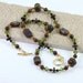 Gemstone Necklace Topaz Olive Amethyst Tiger Iron Vermeil Gold Autumn Colors Fall Fashion