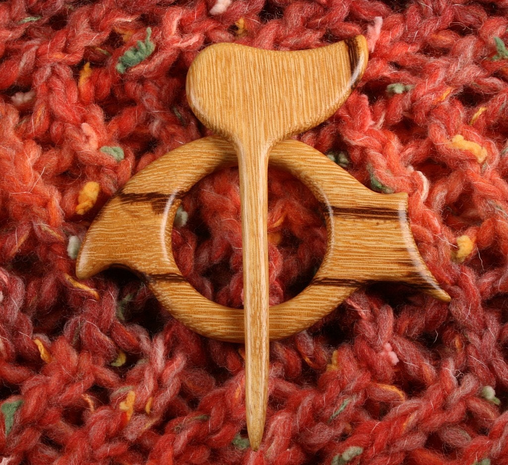 Marblewood Bird Shawl Pin