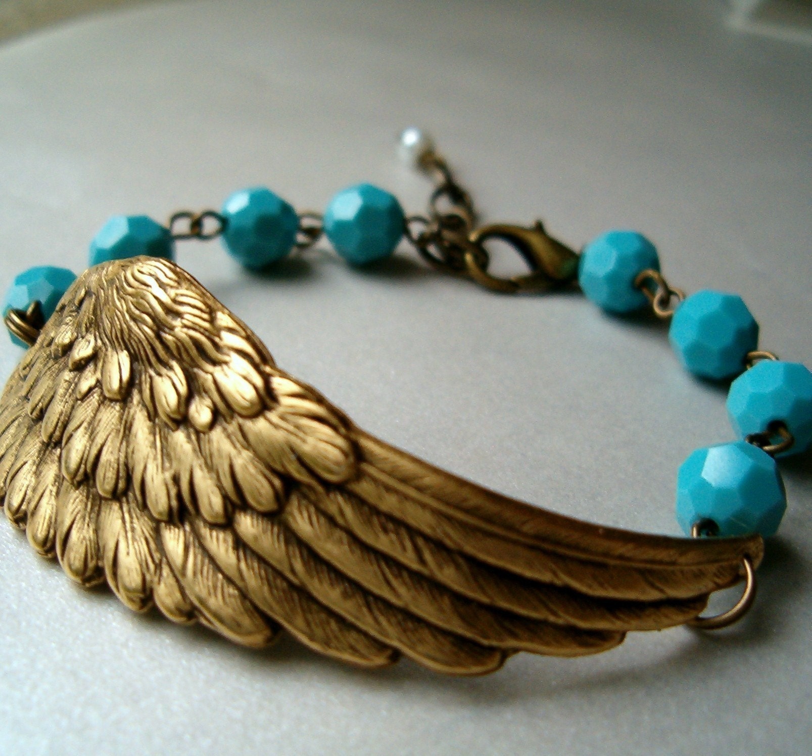Brass Solo Flight Bracelet- Customize your Swarovski Crystal Color