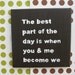 The best part of the day is when you and me become we
