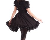 Gothic Lolita Black Jumper Skirt Summer Dress-Custom to your size