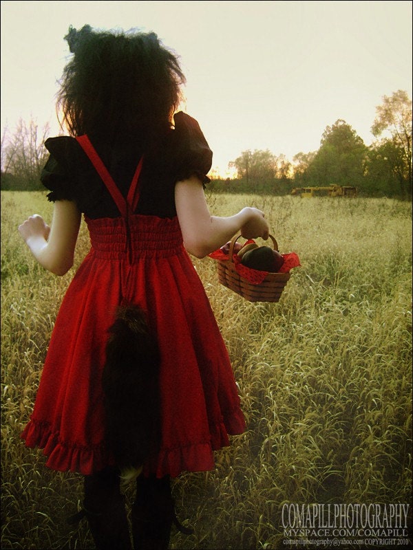 Little Red Riding Wolf Gothic Lolita Jumper- Custom to your size