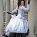 Corseted White and Black Gothic Steampunk Wedding Gown "Gothic Romance"- Custom to your size