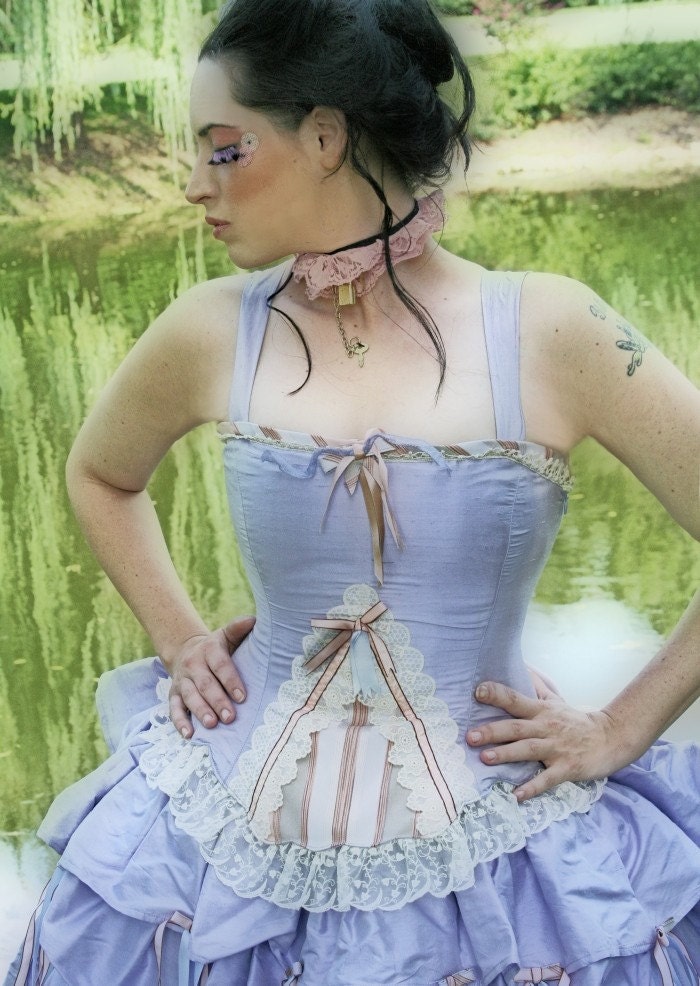Fantasy Wedding Dress Steampunk Alternative Victorian-Choose your Color and custom to your size