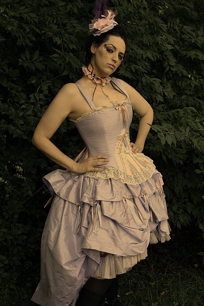 Fantasy Wedding Dress Steampunk Alternative Victorian-Choose your Color and custom to your size