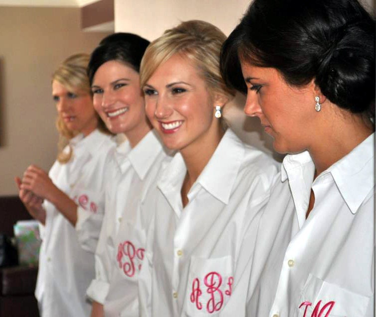 Oversized Bridesmaids Shirt Monogrammed Shirts Button Down