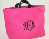 Monogrammed Tote Bag Great Bridesmaids Gift