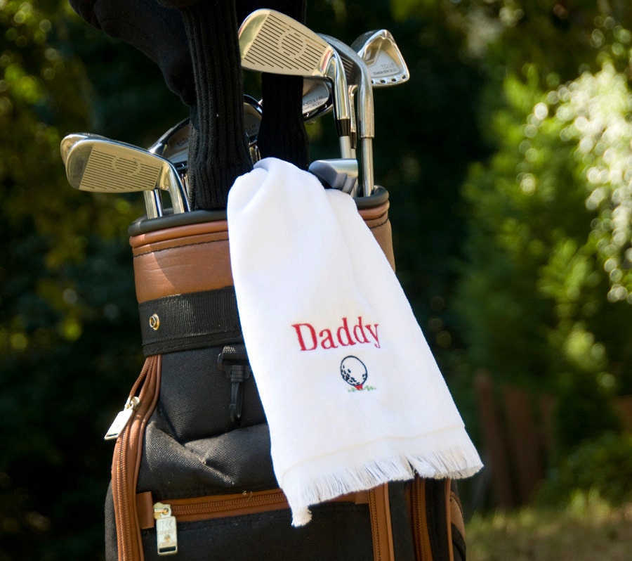 Personalized Golf Towel Embroidered with Name or by shopmemento