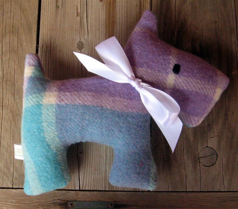 Maria Upcycled Plush Scotty Dog
