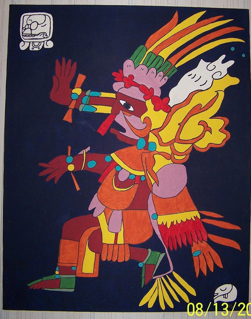 Aztec God Paintings