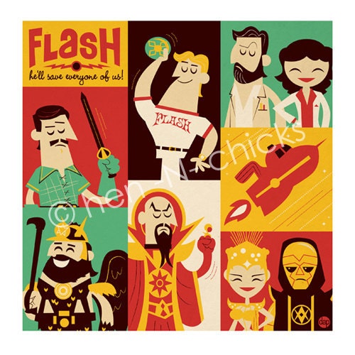 Flash 8x8 print
