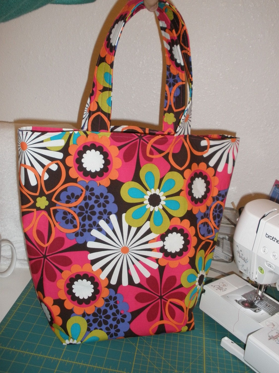 Reversible Grocery/Market/Tote Bag PDF Pattern -Super Easy-Great For Beginner-