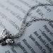 Teeny Tiny Silver Bee Charm Necklace