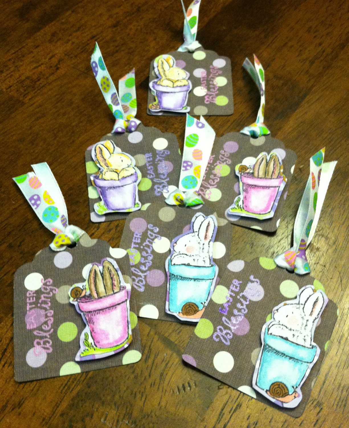 Easter Blessing Tags, set of six Il_570xn