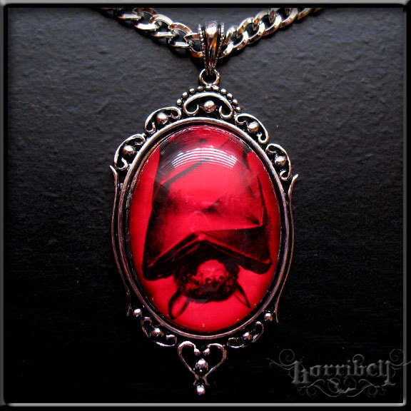 Red BAT Necklace