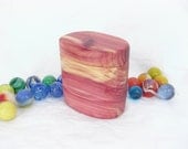Wood Pill Box, Aromatic Cedar Wood, red cedar box, wood travel box, keepsake box, purple jewelry box, eco home decor