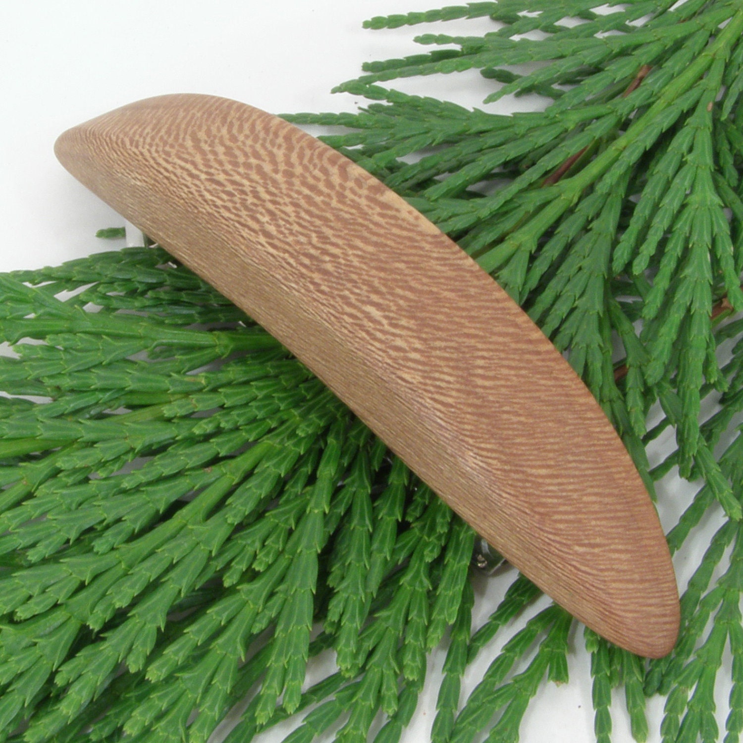 Medium Sycamore Wood Hair Clip, Wooden Hair Accessory, Handcrafted Wood Jewelry