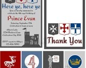 PRINTABLE DIGITAL FILE Castle Dragon Knight Medieval Party Printables Il_170x135